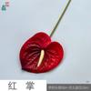 Anthurium Moderno Sin Rociado Goma Suave Palma Grulla de Fuego Flor de Centro Comercial Pared de Flores Paisajismo Flores Artificiales Arreglo Floral para Boda Flores Decorativas de Seda