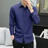 2024 Nova Camisa de Manga Longa Masculina Primavera e Outono Profissional Melhor Homem Roupas Não Passar Camisa de Botão de Negócios Roupas de Outono
