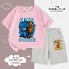 Conjunto de Camiseta de Manga Corta y Shorts de Algodón con Estampado de Verano de Moda Ropa Infantil Ins