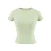 Camiseta curta de manga curta, gola redonda, justa, com estampa de bolinhas, estilo blogger doce e atraente para mulheres, popular nas redes sociais, adequada para férias e uso casual, top cropped