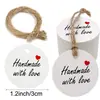 Etiqueta de Regalo Hecha a Mano Etiqueta Hecha a Mano con Amor Etiqueta Colgante DIY para Hornear