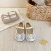 Zapatos de piel para niños pequeños, zapatos de vestir sencillos para niños, nuevo estilo de otoño 2026, zapatos de suela blanda para niñas pequeñas, zapatos de bebé, estilo princesa