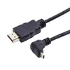 Cable de Datos Angulado Arriba/Abajo/Izquierda/Derecha de Micro HDMI Macho a HDMI Macho Cable de Conexión para Tableta, Computadora, Cámara Cable HD
