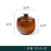 Tarro de condimentos de estilo japonés, botella de condimentos creativa, caja de especias, tarro de sal vintage de madera con tapa, tarro de condimentos, suministros de cocina