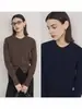 Kefan STUDIO Cárdigan de Lana de Gama Alta Prendas de Abrigo Tejidos para Mujer Diseño de Moda Versátil Chic Top