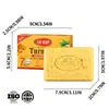 Sabonete Artesanal WWP Ácido Kojico Transfronteiriço, Fragrância Duradoura, Suavizante para a Pele, Limpeza Profunda, Sabonete de Cúrcuma, Disponível Agora, 100g