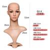 Adereços de cabeça masculinos e femininos modelo de cabeça de manequim display de chapéu cachecol óculos adereços primeira prateleira de exibição de joias mesa de cabeça