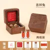 Producción Personalizada de Recuerdos de Cabello Fetal y Dientes de Leche Cabello Fetal Vientre de Conejo Cordón Umbilical de Bebé Recién Nacido Caja de Colección de Madera