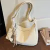 Bolsa Grande de Moda e Simples para Mulheres 2026 Nova Bolsa de Ombro Transversal Casual para o Dia a Dia Bolsa Tote Macia Bolsa Dumpling
