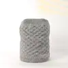 Nuevo Bufanda de Cuello de Polar a Cuadros Forrada para Otoño e Invierno para Hombres y Mujeres, Bufanda de Cuello Pullover Cálida y Suave para Protección de la Columna Cervical, Bufanda de Punto de Color Puro