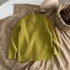 [en stock suéter de otoño e invierno para niños suéter interior de cuello medio para niños suéter de punto pullover grueso de cuello semi-alto para niñas