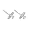 Pendientes de Avión Incrustados de Diamantes de Plata de Ley S925, Joyería Elegante, Clavos para Cartílago Auricular Personalizados, Pendientes de Avión Versátiles de Moda para Mujer