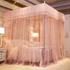 Mosquiteiro para Uso Doméstico, Cama de Casal 1,8m, Estilo Princesa, Estilo Palácio, De Chão, Quarto Tradicional, Três Portas, Estrutura Reforçada 1,5m