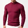 Comercio Exterior AliExpress Suéter de Punto Trenzado de Cuello Alto para Hombre Europeo y Americano, Talla Grande Moda Casual Suéter Pulóver para Hombre