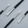 Set de Pinceles de Maquillaje de Pelo de Animal Personalizado, Pincel Inclinado para Cejas, Pincel para Corrector Blanco y Negro, Herramienta Portátil para Maquillaje de Ojos Gracedo