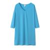 AliExpress wish Amazon comércio exterior wish explosões de verão vestido de manga comprida solto de cor sólida saia