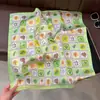 Novo Lenço Quadrado Estilo Praia de Verão para Mulheres, Fashion e Versátil, Xale Multifuncional com Proteção Solar, Lenço de Seda de Alta Qualidade