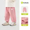 Calça esportiva feminina Dudu, calça jogger feminina de outono, calça jogger de bebê, calça infantil, calça casual infantil, moderna