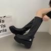 Botas largas de tubo grande y pequeño para mujer, botas ajustadas, botas altas y gruesas, botas altas y finas para mujer