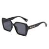 Óculos de Sol Retrô de Armação Grande Transfronteiriços para Mulheres, Óculos de Sol de Moda Personalizados, Óculos Anti-UV, Itens da Moda Quentes no Atacado