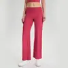 Calça Yoga Reta Nova Estilo Toque de Pele para Mulheres, Calça Longa Fitness Solta Respirável, Calça Esportiva Casual de Perna Larga para Exterior 62312