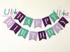 Festival Caliente Caliente Fiesta CUMPLEAÑOS Letras Decorativas Bandera de Cadena con Cola de Pez Bronceada FELIZ CUMPLEAÑOS
