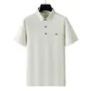 Camisa polo sin costuras para hombre de nailon-spandex, seda de hielo, manga corta, ligera, camisa de aire acondicionado, polo con cuello, uniforme de equipo para hombre, ropa de trabajo, hecho a medida