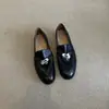 Versão em Pele de Ovelha ~ Couro Genuíno Fivela de Metal Vintage Slip-On Versátil Sapatos Loafer Preguiçosos Bico de Cavalo Planos Sapatos Planos Pequenos de Couro