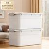 Caja de Almacenamiento para el Hogar de Gran Capacidad para Ropa, Edredones, Juguetes, Artículos Varios con Ruedas y Tapa, Caja de Almacenamiento de Plástico Engrosado