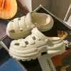 Zuecos para Mujer con Suelas Gruesas, Pantuflas de Uso Bidireccional, Pantuflas Cerradas sin Cierre, Antideslizantes, Cómodos, Modernos, Sandalias Casuales