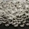 Varios tamaños de cuentas octogonales de cristal de doble agujero, cuentas octogonales de cristal, cuentas sueltas, accesorios de iluminación de cristal, cuentas, cortinas de cuentas, cuentas sueltas