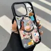 Funda Magnética de Acrílico Mate con Diseño de Cachorro Lindo para Pantalla Completa para iPhone 18 Pro Max 16/15 Estilo Nicho