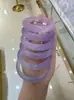 Pulseira Macaron Gradiente Pedra Olho de Gato Lua Branca Pulseira Sino Pulseira de Jade Calcedônia Acessórios de Joias Atacado Direto da Fábrica