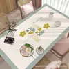 Mantel Retro Geométrico Estilo Americano para Sala de Estar Impermeable y a Prueba de Aceite Rectangular de Alta Calidad para Mesa de Comedor Hogar Anti-quemaduras para Mesa de Café
