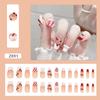 Adesivo para Nail Art Laço Francês Unha Postiça Removível Xadrez Lichia Broca para Nail Art Peças de Manicure