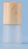 Estoque Local Transfronteiriço 1ml 2ml 3ml 5ml Tampa com Padrão de Madeira Transparente Marrom Frasco Roll-on de Vidro Frasco de Óleo Essencial Frasco Roll-on de Perfume