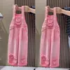 Mono de mezclilla para niñas primavera y otoño 2025 nuevo estilo extranjero red-hot verano holgado callejera pantalones para niños