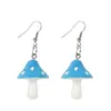 Pendientes de Resina con Manchas de Colores de Hongos de Venta Caliente Transfronteriza DIY Accesorios de Pendientes Dulces y Lindos para Niñas y Mujeres