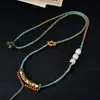 Corda para Colar Trançada Artesanal de Xizang Cordão com Pingente Multicolorido Venda Quente Cordão Vintage com Borla Cordão para Pendurar Joias Populares