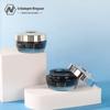 15g pequeno azul preto frasco de creme para os olhos frasco de vidro tampa de rosca sub-engarrafado frasco de creme material de embalagem cosmética frasco de vidro