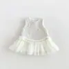Vestido pequeño de estilo fragante para niña, vestido de malla con lazo lindo para bebé de otoño e invierno, vestido engrosado para niños, zdq6606