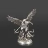 Figurilla de Cobre Blanco Sólido Estilo Mazmorra Medieval Héroe y Villano de Cobre para Decoración de Juego de Mesa
