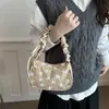 Otoño 2026 Versión Coreana Ins Ligera Gran Capacidad Estampado de Estrellas Bolso de Hombro Pana Estilo Perezoso Bolso de Mano Casual