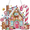 Guirlanda de Natal Popular 5D Sinalização de Pintura Diamante com Pérolas de Natal Guirlanda de Pintura com Pérolas Acrílicas Decoração de Árvore de Natal