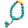 Pulseira de Contas Turquesa Otimizadas para Atacado, Pulseira com Fivela para Joias, Pulseira de Imitação de Jade