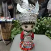 Adornos con Muñecas de Tela, Muñecas Miao, Nuevos Recuerdos, Muñecas Étnicas de Doble Pierna Especiales Hechas a Mano para Viajes