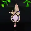 Novo Design de Nicho Broche Borboleta Alto Padrão Leve Luxo Zircônia Micro Corsage Versátil Elegante Elegante Pinos Acessórios