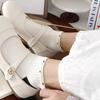 Meias Femininas Meias Curtas Verão Malha Fina Respirável Laço Branco Bolinhas Verão Versátil Fashion Meias Curtas