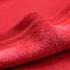 Roupa íntima térmica de ano de nascimento para idosos, forrada com fleece, para meia-idade e idosos, Long Johns, gola alta vermelha grande, masculina