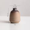 Jarrón pequeño de cerámica retro nostálgico hidropónico para planta verde, decoración de flor seca, flor de escritorio, decoración para sala de estar